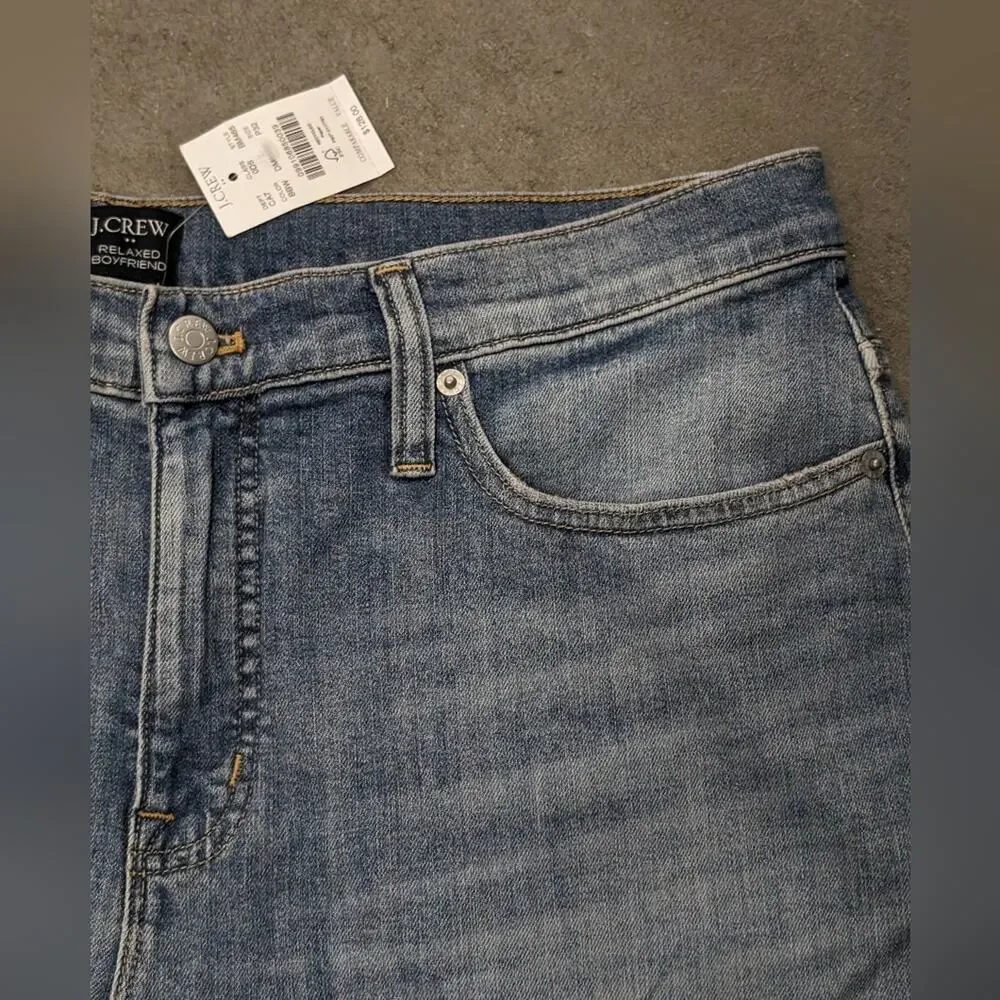 ·J Crew Relaxed Boyfriend Jeans, 32p - Picture 1 of 13